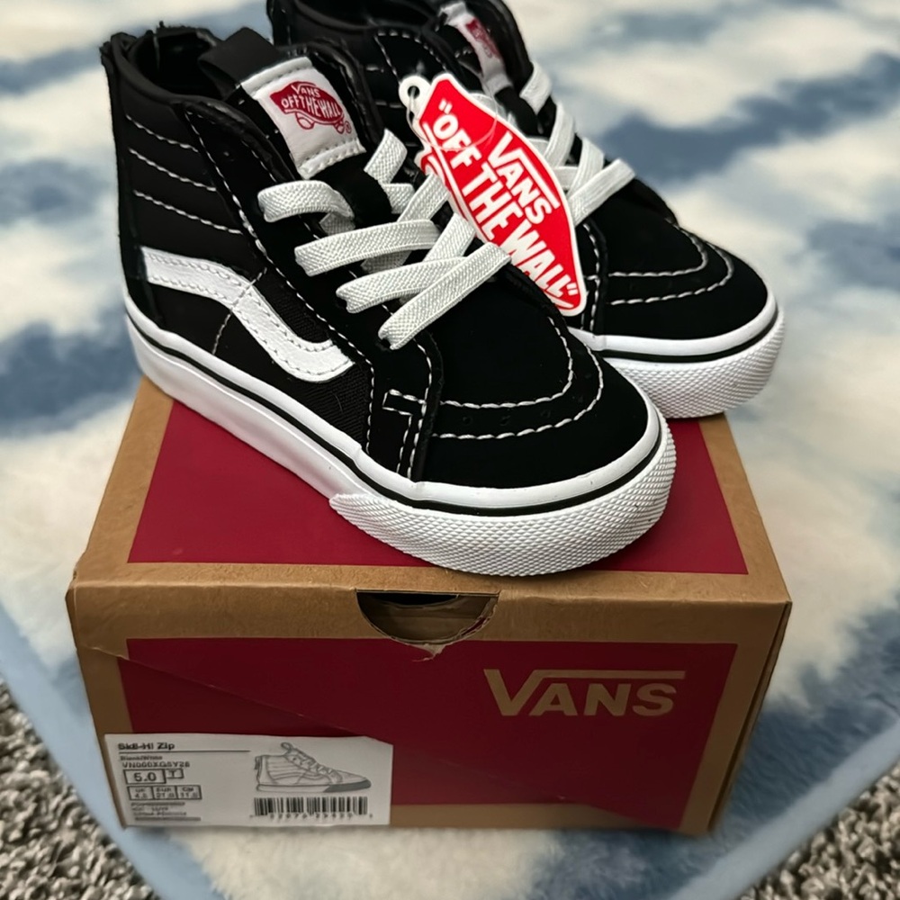 Brand new high top toddler vans